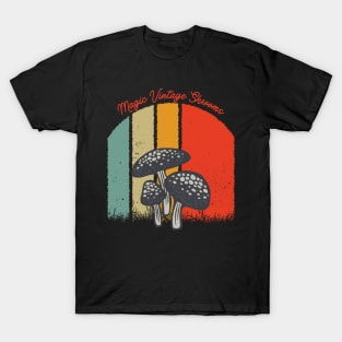 Magic Vintage Shrooms Sunset Vintage Magic Mushrooms T-Shirt